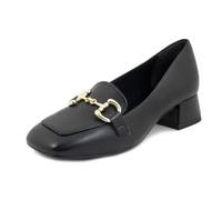 Mocassin Femme - Marque - Cuir Noir - Talon Bas - Confortable 37
