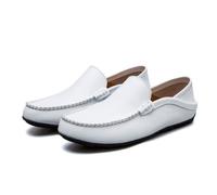 Mocassin homme blanc en canvas - FUNMOON - 2021 nouvelle marque de luxe - pointures 37-47 45