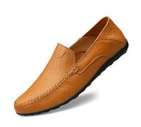 Mocassin Homme Cuir Penny Loafers Conduite Bateau Chaussures Respirant d'affaires Oxfords Ville Casual Souple Chaussons (42,2#,Système Taille Chaussures EU,Numérique,Masculin,Adulte,Moyen)
