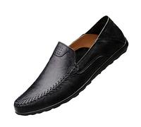 Mocassin Homme Cuir Penny Loafers Conduite Bateau Chaussures Respirant d'affaires Oxfords Ville Casual Souple Chaussons (46,1#,Système Taille Chaussures EU,Numérique,Masculin,Adulte,Moyen)