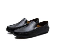 Mocassin Homme Femme Classique Rétro Noir - Taille 37-47 42