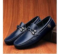Mocassin Homme Mode Chaussures Masculines Respirante Chaussures 2021Nouveau-Bleu 44
