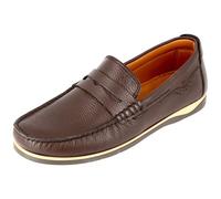 Mocassin homme ville en Véritable cuir marron 40 42
