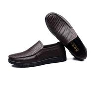 Mocassin Hommes en Cuir Marron - FUNMOON - Moyen Âge - Respirant 38