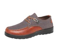 Mocassin pour Homme avec Semelles Intérieures Antidérapantes Douces pour La Peau, Chaussures De Loisirs De Marche, Mode Rétro, Chaussures Légères Et Respirantes, Chaussure Jogging Brun 47