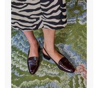 Mocassin Slingback Betsy Marron Foncé 36 MARRON