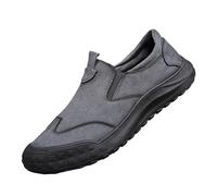 Mocassins à enfiler pour homme avec soutien de la voûte plantaire - Bout en acier antidérapant - Respirantes et légères - Pour la marche, la course à pied, le sport, l'entraînement, la gym - Unisexe
