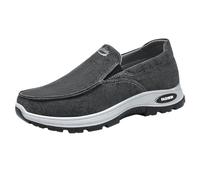 Mocassins À Enfiler pour Homme - Confortables, Respirantes, Légères - Chaussures Compensées Plates Antidérapantes avec Soutien De La Voûte Plantaire - pour Randonnée, Camping, Escalade Gris 44