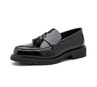 Mocassins À Enfiler pour Hommes, Chaussures Formelles Classiques Décontractées Banquets Affaires,Noir,42 EU