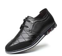 Mocassins à lacets for hommes - Chaussures habillées noires classiques for les occasions formelles de bureau professionnel