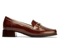 Mocassins à talon bas Pitillos 10814 Couleur cuir - Femme, Café, 37 EU Ancho