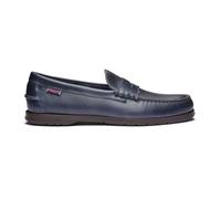 Mocassins bateau mixtes Sebago Thetford - Bleu marine - Cuir rembourré - Doublure en cuir 47
