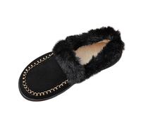 Mocassins Bottes de Neige Femme Fourrées Bottes Femme Hiver Chaudes Plate Bottines Boots Fourrées Confort Chic Mocassin Bottine Imperméable Botte de Neige Chaussures de Randonnée Ski Chaussure Hiver