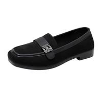 Mocassins Chaussures Femme d'Été Loafers Baskets Confortable Simple Doux Chaussures Basse Outdoor Antidérapant Chaussures Slip on Femme pour Printemps Été, Noir , 40 EU