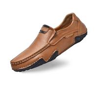 Mocassins Classiques en Cuir pour Homme, Chaussures décontractées à Enfiler pour la Marche, Parfaits avec Un Jean Toutes Saisons, pour Travail décontracté et Rendez-Vous