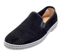 Mocassins classiques en daim noir Rivieras Chaussures