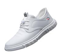 Mocassins Classiques pour Homme - Chaussures De Sport Oxford Derby - Lacets - pour Mariage, Travail, Fête - Doux Et Confortable - Chaussures Décontractées - Respirantes Mocassins Blanc 40