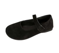 Mocassins Confortables à Une Bride, Chaussures Plates décontractées et élégantes, Parfaits pour Le Quotidien. (Black, 37)