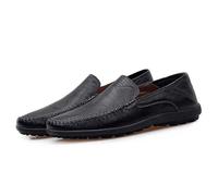 Mocassins Cuir Chaussures Homme - FUNMOON - Noir - Tige:cuir - Système de fermeture:loafer - Fonction:respirant 45