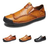 Mocassins décontractés à enfiler for hommes - Chaussures légères et respirantes à porter au quotidien avec un jean Pantalon chino Kaki Noir Marron