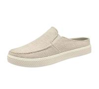 Mocassins décontractés à enfiler pour homme - Légères et respirantes - En maille - Dos nu - Confortables - Chaussures pieds nus en toile plate - Baskets Plimsolls Beck - Antidérapantes - Chaussures