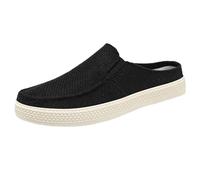 Mocassins décontractés à enfiler pour homme - Légères et respirantes - En maille - Dos nu - Confortables - Chaussures pieds nus en toile plate - Baskets Plimsolls Beck - Antidérapantes - Chaussures