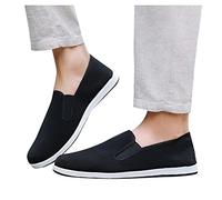 Mocassins d'été pour homme - Chaussures orthopédiques pour homme - Chaussures orthopédiques - Chaussures de Kung Fu Tai Chi - Semelle plate - Baskets douces et confortables - Chaussures à enfiler