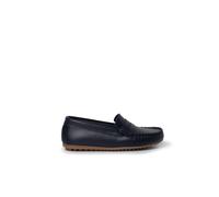 Mocassins En Cuir Bleu Marine 37