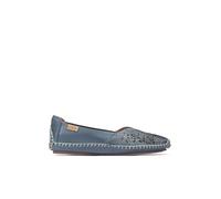 Mocassins en Cuir Jerez pour Femme Color Blue