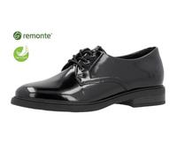 Mocassins en cuir pour femme - Remonte - D1U02 - Noir - Talon compensé 37
