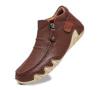 Mocassins en Cuir pour Homme - Chaussures Basses à Enfiler - Baskets d'été légères et Confortables - Respirantes - Chaussures habillées décontractées à Semelle Souple
