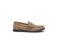 Mocassins en Cuir Suédé avec Finition Penny Et Logo en Relief