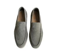 Mocassins en daim pour homme - Chaussures de conduite confortables - Mocassins - Chaussures pour homme - Chaussures tendance avec un pied et étriers - Couleur unie, AG, 44