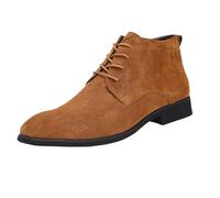 Mocassins en daim pour homme | Chaussures en daim marron bottes de travail à semelle souple Wearbreeze Chaussures décontractées pour homme Bottes de marche confortables Bottes de marche tendance