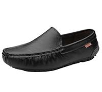 Mocassins et Chaussures sans Lacets pour Hommes Modèles Confortables et décontractés Chaussures Plates décontractées Idéales pour Les Sorties (Noir,41)