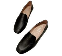 Mocassins et mocassins orthopédiques à talon compensé pour femmes, chaussures décontractées à enfiler, confortables pour filles, mocassins Mary Jane pour infirmières funéraires, Noir , 40 EU