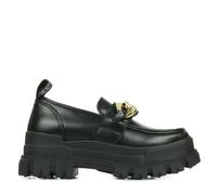 Mocassins femme - Buffalo - Aspha loafer chain - Cuir - Noir - Plateforme 6,5cm 40