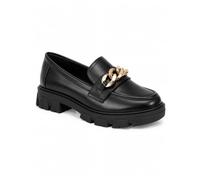 Mocassins Femme confort à semelle plateforme - Loafers élégants avec chaîne style slip on