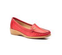 Mocassins Femme en Cuir ou Daim Chaussures Confortables orthopédiques Wide fit Talon compensé ou Plateforme Fabriquées à la Main en Espagne, élégantes et Pas chères