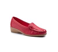 Mocassins Femme en Cuir ou Daim Chaussures Confortables orthopédiques Wide fit Talon compensé ou Plateforme Fabriquées à la Main en Espagne, élégantes et Pas chères