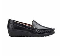Mocassins Femme en Cuir ou Daim Chaussures Confortables orthopédiques Wide fit Talon compensé ou Plateforme Fabriquées à la Main en Espagne, élégantes et Pas chères