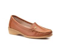 Mocassins Femme en Cuir ou Daim Chaussures Confortables orthopédiques Wide fit Talon compensé ou Plateforme Fabriquées à la Main en Espagne, élégantes et Pas chères