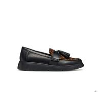 Mocassins femme - GEOX - Arlara - Cuir - Noir/Cognac - Confort et élégance 36