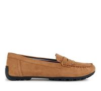 Mocassins Femme - Geox - KOSMOPOLIS GRIP MOCCASINS CAMEL - Croûte de cuir - Semelle en caoutchouc 38