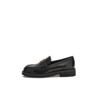 Guess, Femme, Chaussures, Noir, Taille: 38 EU Mocassin en cuir noir avec boucle