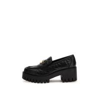 Guess, Femme, Chaussures, Noir, Taille: 40 EU Mocassins à Plateforme Matelassés Chaussures Slip-on