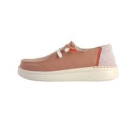 Mocassins Femme Hey Dude Wendy Rise - Blanc/Rose - Tige Textile 37