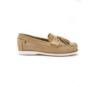 Mocassins femme - Pédiconfort - Cuir - Confortable et fantaisie - Beige 40