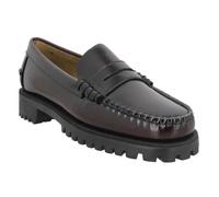 Mocassins Femme SEBAGO Dan Lug Burgundy - Cuir Rouge - 014038-38-Burgundy 38