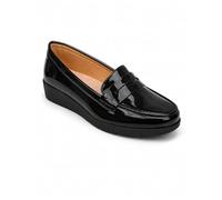 Mocassins Femme Vernis Confort - Chaussures Compensées Légères Mocassins Élégants Travail, Ville et Cérémonie